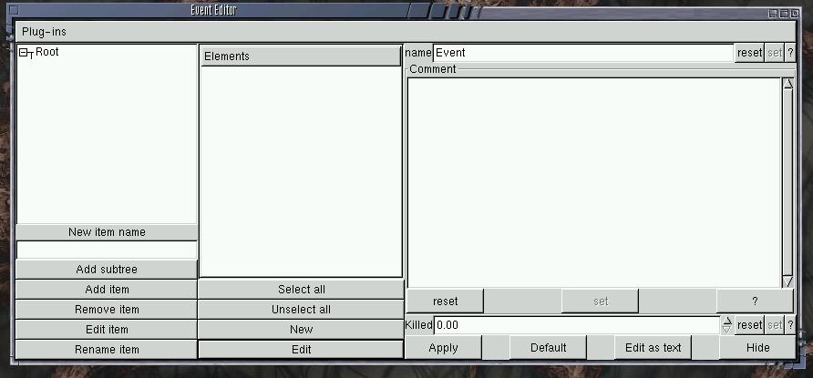 Complex element editor